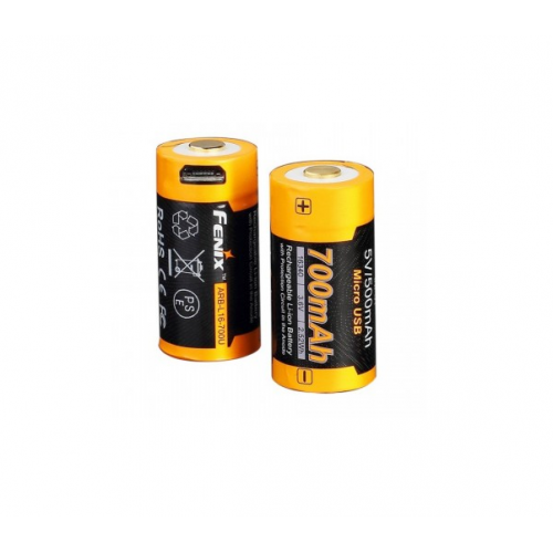 Аккумулятор 16340 Fenix 700 UP mAh Li-ion micro usb